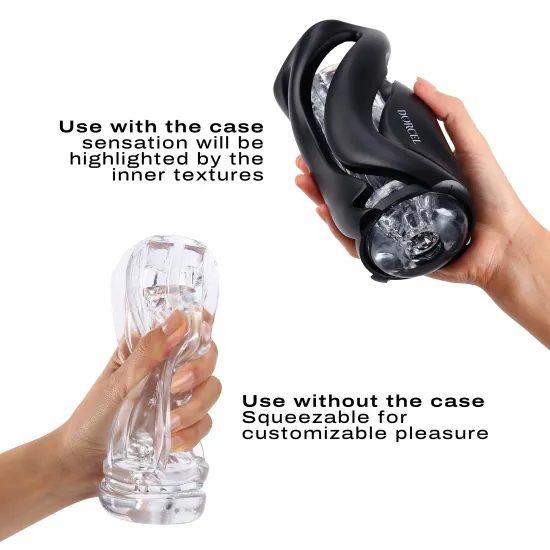 Dorcel Deep Blow Masturbator with Sleeve Black