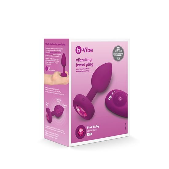 b-Vibe Vibrating Jewel Plug S/M