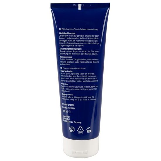 BlitzBlank 250ml - Veganský depilační krém