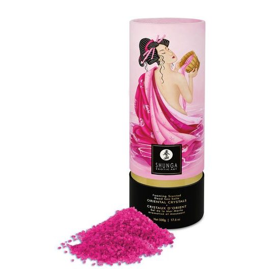 Shunga Oriental Crystals Krystaly mořské soli s afrodiziakální vůní 500 g