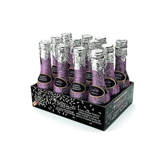 Little Genie Productions Glitterati Champagne Confetti Display of 12