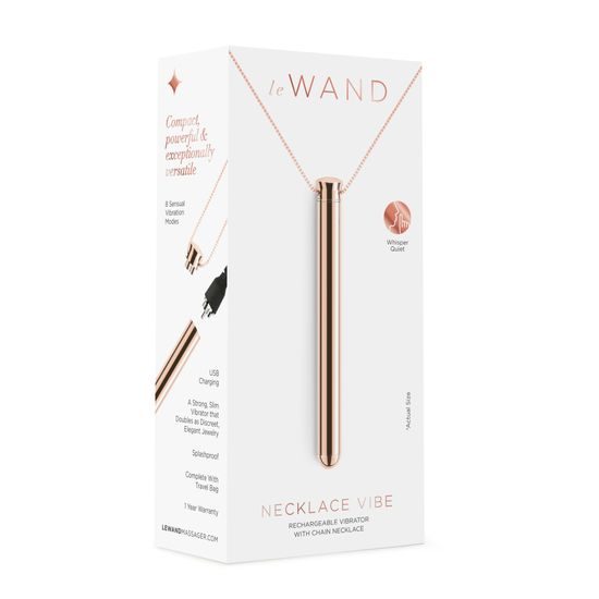 Le Wand Vibrating Necklace Rose Gold