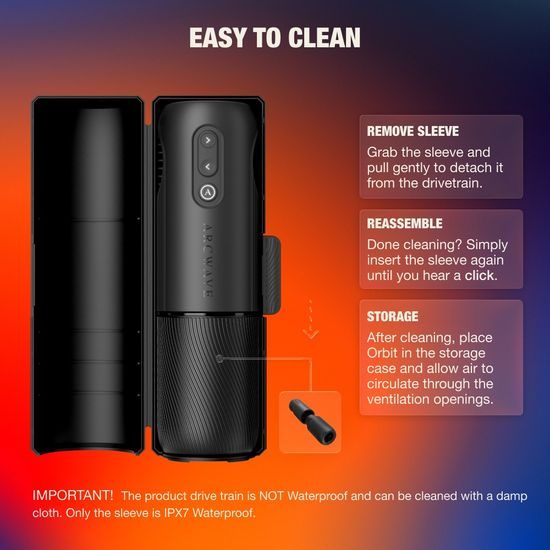Arcwave Orbit Twisted Pleasure Rotating Stroker Black