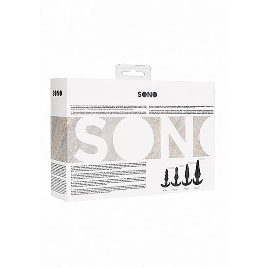 Sono No.80 4-Piece Butt Plug Set Black