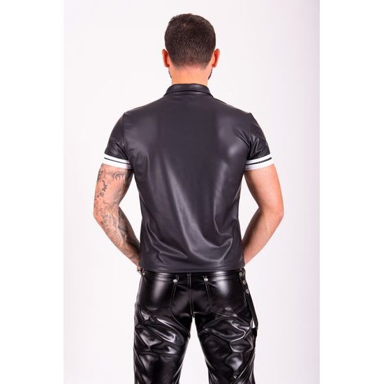 Luxusní pánská polo košile Rebellion Francesco White