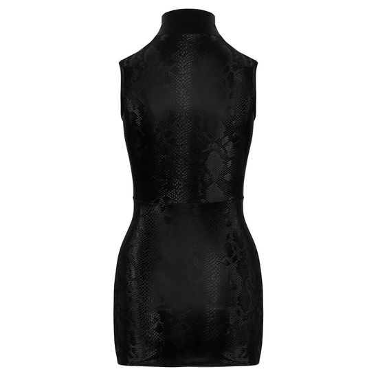 Cottelli Snakeskin Tight Short Dress 2718537 Black