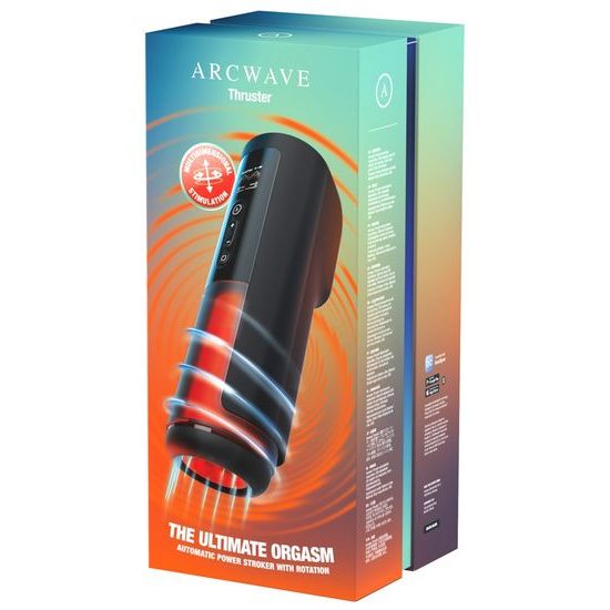 Arcwave Thruster The Ultimate Design Automatic Power Stroker with Rotation Black