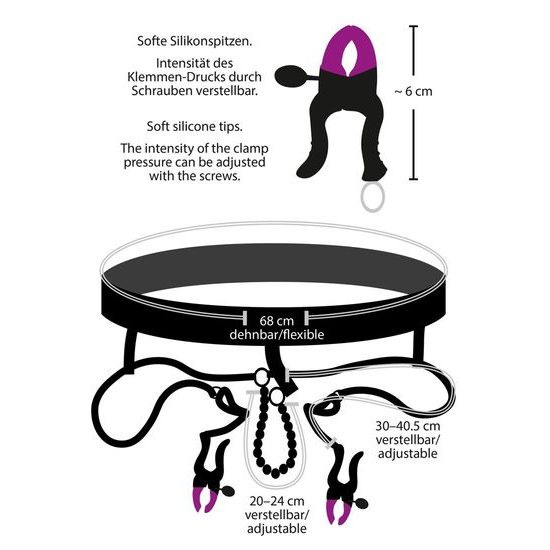 Bad Kitty String with Clamps