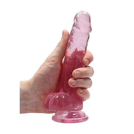 RealRock Realistic Dildo with Balls 17 cm Pink