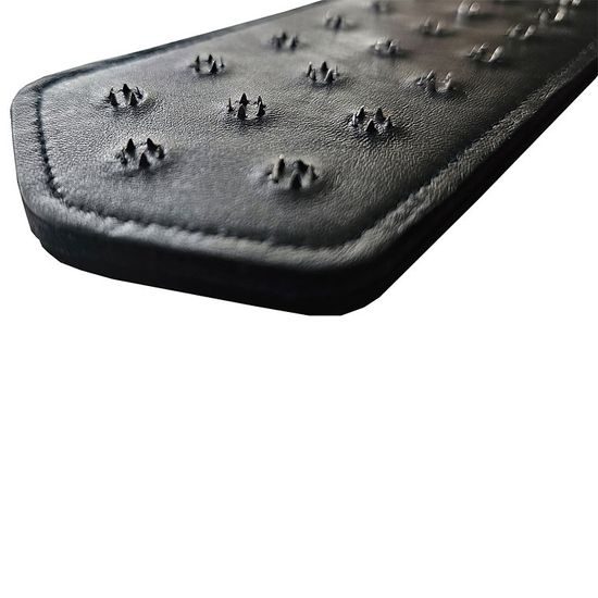 Rouge Pravá kůže nýtovaný bičík černý