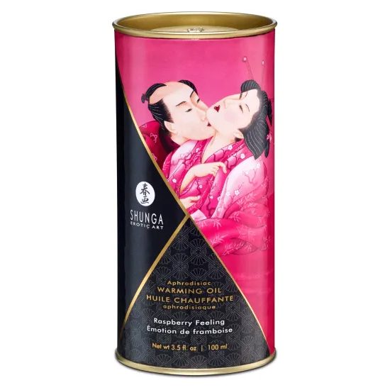 Shunga Aphrodisiac Warming Oil Raspberry Feeling 100ml