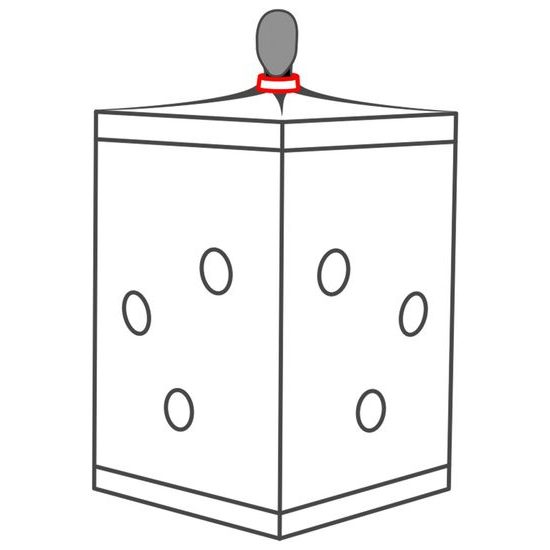 Secretdome BDSM sexuální kabina s otvory černá