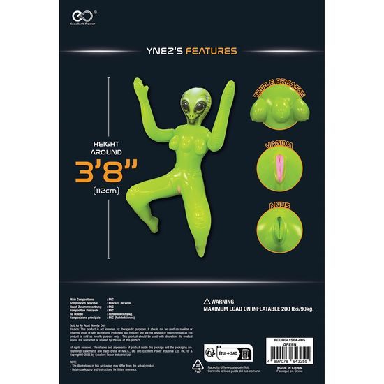 NMC To Infinity Inflatable 3-Breasted Alien Love Doll 41SFA