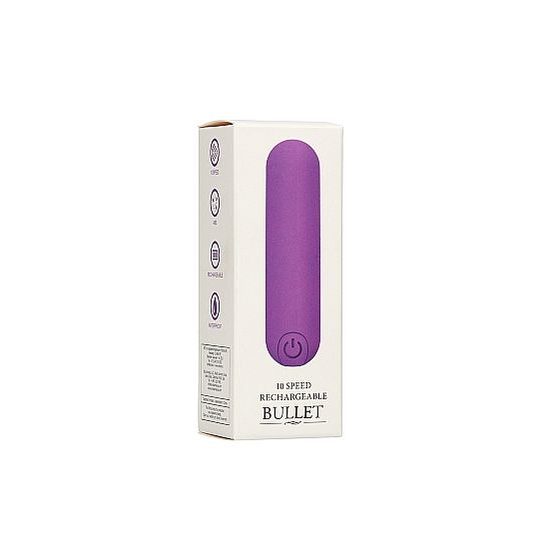 Shots Be Good Tonight 10 Speed Rechargeable Bullet Purple