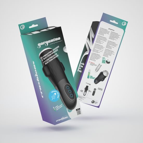 Crushious Gargantua: Sací masturbátor + lubrikant zdarma