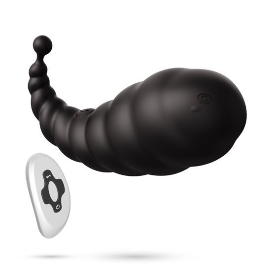 Crushious cocoon rechargeable vibrating egg with wireless remote control black