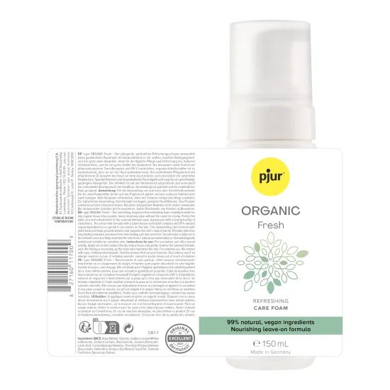 pjur ORGANIC Fresh Refreshing Care Foam 150ml