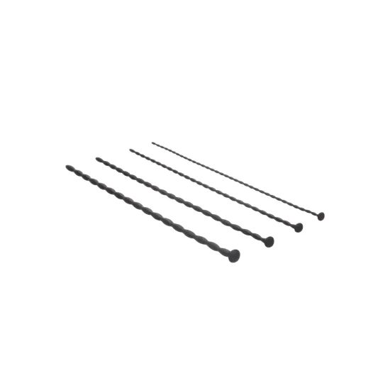 Ouch! Silicone Spiral Screw Plug Set Beginner Urethral Sounding