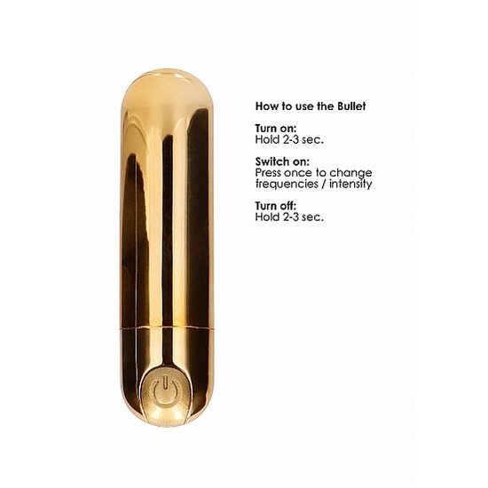 Shots Be Good Tonight 10 Speed Rechargeable Bullet Gold