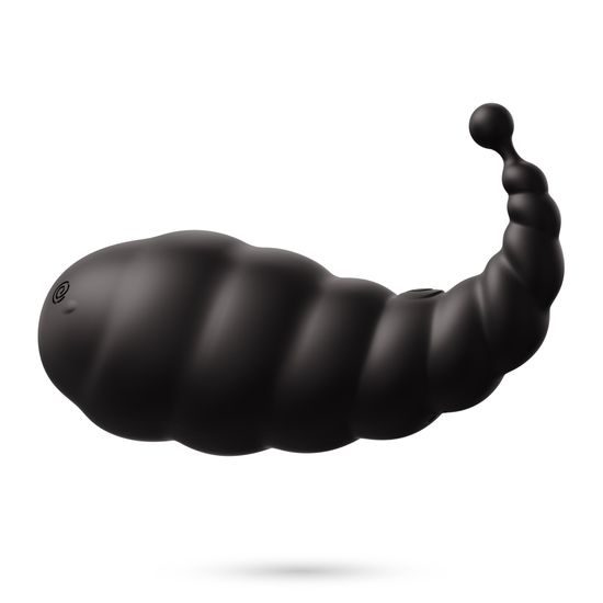 Crushious cocoon rechargeable vibrating egg with wireless remote control black
