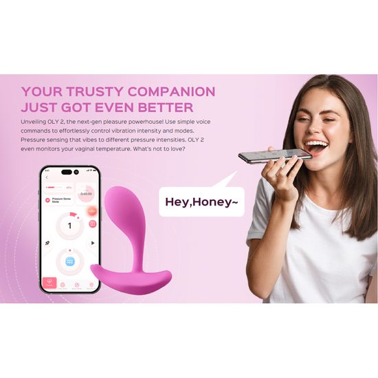 Honey Play Box OLY 2 Pressure Sensing APP-enabled Wearable Clit & G Spot Vibrator