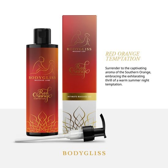 BodyGliss Massage Collection Silky Soft Oil Red Orange 150 ml