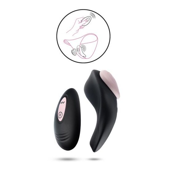 Blush Temptasia Heartbeat Panty Vibe with Remote Black-Pink