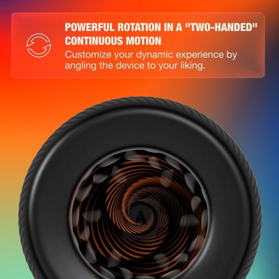 Arcwave Orbit Twisted Pleasure Rotating Stroker Black