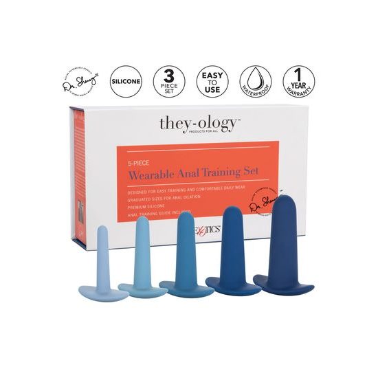 CalExotics They-ology 5-Piece Wearable Anal Training Set