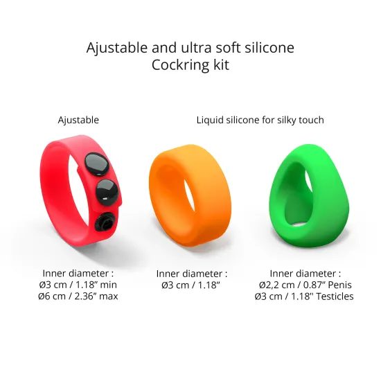 Love to Love Neon Ring Kit Set of 3 Cockrings