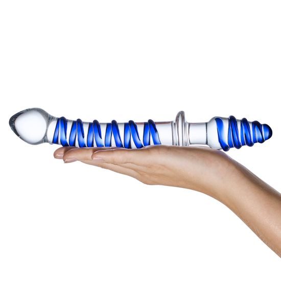 Gläs Mr. Swirly Double Ended Glass Dildo & Butt Plug