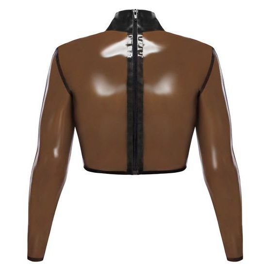 Latexový transparentní crop-top