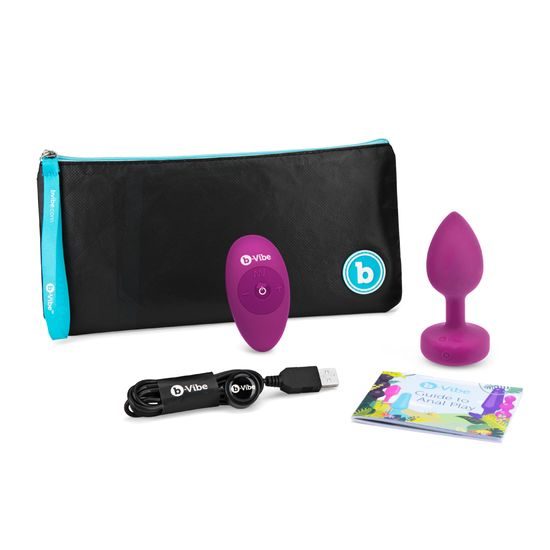 b-Vibe Vibrating Jewel Plug S/M