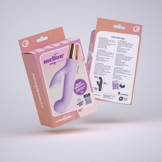 Crushious Mellow Cony Mini Vibrator Lavender