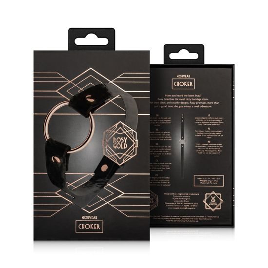 Obojek Rosy Gold Choker černý