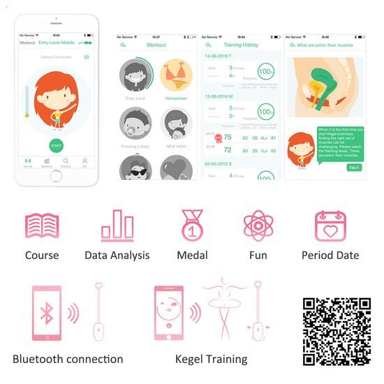 Magic Motion Vaginální trenažér KEGEL COACH SMART EXERCISER růžový