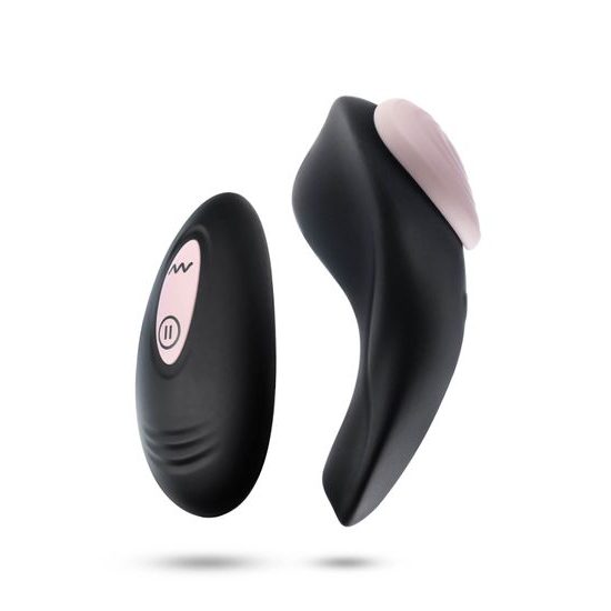 Blush Temptasia Heartbeat Panty Vibe with Remote Black-Pink