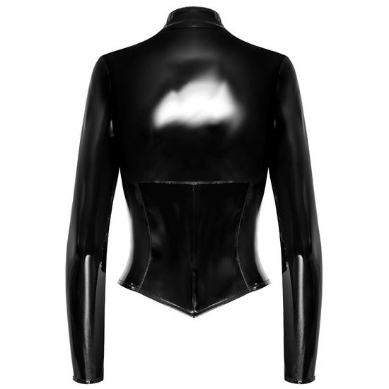 Black Level Tight fitting Vinyl Jacket