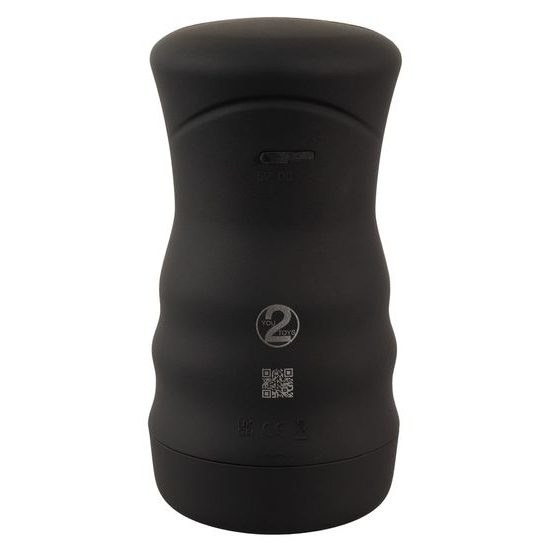 You2Toys Gyro otáčivý vibrující masturbátor černý