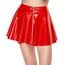 Black Level Vinyl Mini Skirt Red