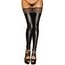 Noir Handmade F135 Powerwetlook Stockings with Siliconed Lace Superstar