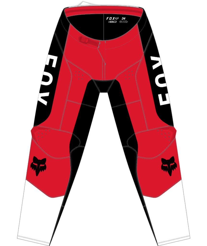 FOX 180 Nitro Pant - Extd Sizes Fluo RED MX24 - Fox Racing - Nohavice -  Terén, Oblečenie a výbava - DS MOTO - Motodiely a motoshop