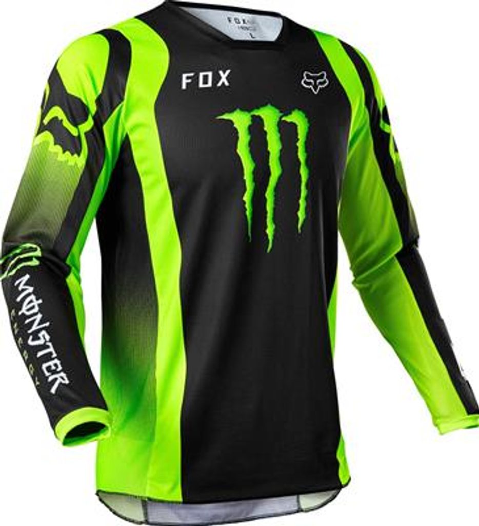 FOX 180 Monster Jersey - Black MX22 - Fox Racing - Dresy - Terén, Oblečenie  a výbava - DS MOTO - Motodiely a motoshop