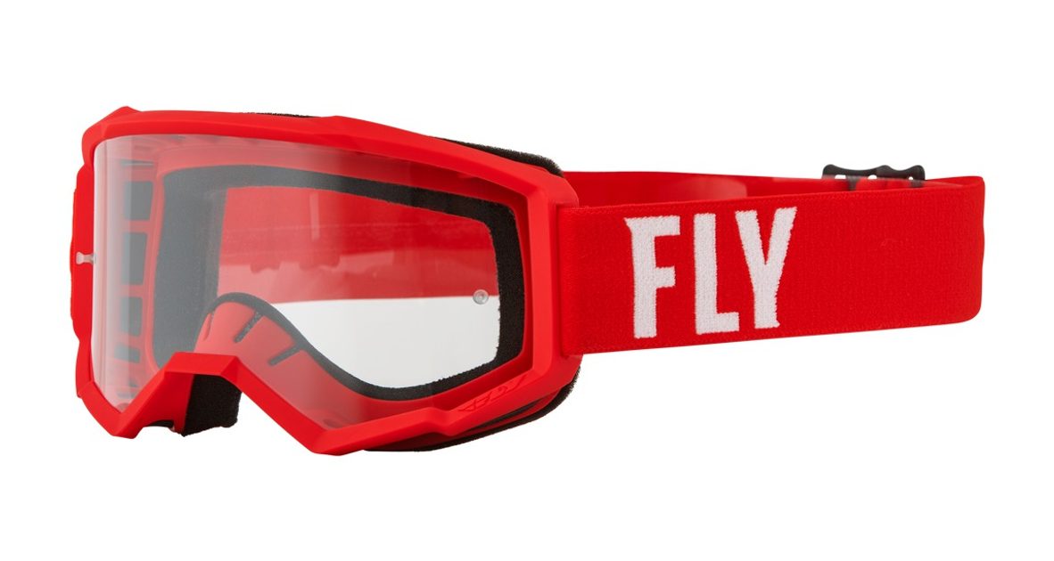 okuliare FOCUS, FLY RACING (červená/bílá) - FLY RACING - Okuliare - Terén,  Oblečenie a výbava - DS MOTO - Motodiely a motoshop