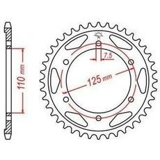 OCEĽOVÁ ROZETA PRE SEKUNDÁRNE REŤAZY TYPU 428, JT - ANGLICKO (48 ZUBOV)