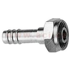 FITINKA HLINÍKOVÁ NAMAČKÁVACIA ROTALOCK SAMICA 180° PRE HADICE G10 (13 MM) ZÁVIT UNS 2B 1"