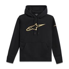 MIKINA GILDED HOODIE, ALPINESTARS (ČERNÁ/ZLATÁ)