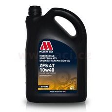 MILLERS OILS ZFS 10W40, PLNE SYNTETICKÝ OLEJ PRE 4T MOTORY, VHODNÝ PRE APLIKÁCIE S MOKRÚ SPOJKOU 4 L