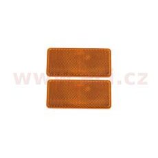 UNIVERZÁLNÍ ODRAZKA OBDÉLNÍK, SAMOLEPÍCÍ, ORANŽOVÁ (94X44 MM) 2 KS