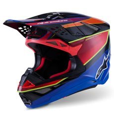 PRILBA SUPERTECH S-M10 ERA, ALPINESTARS (MODRÁ/ČERVENÁ/ŽLUTÁ FLUO) 2026